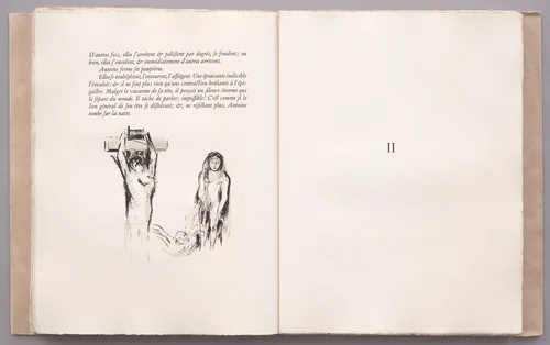 Tailpiece (page 18) from La Tentation de Saint-Antoine by Odilon Redon, illustrated book, 1910