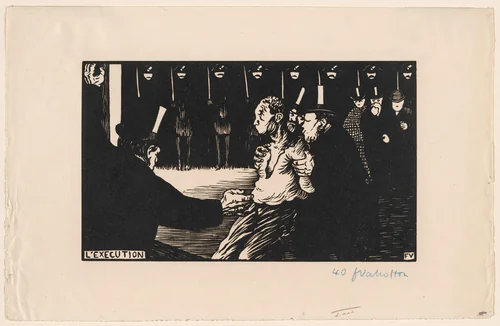 The Execution (L'Exécution) by Félix Vallotton, print, 1894