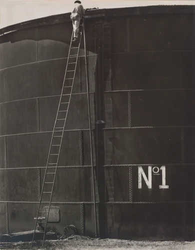 Oil Tank by Tina Modotti, photograph, 1927