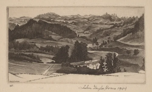 Vermont by John Taylor Arms, print, 1945