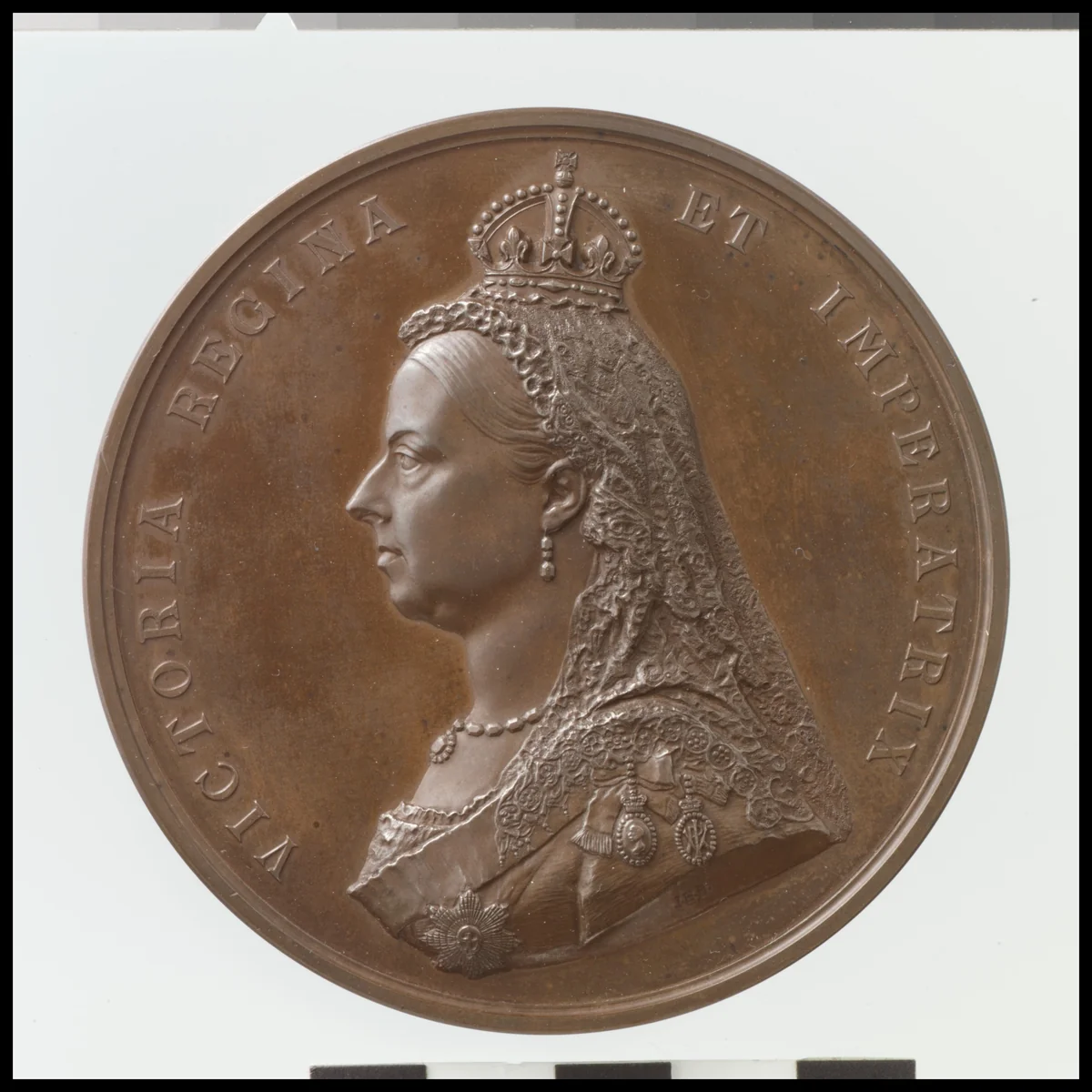 Golden Jubilee Medal of Queen Victoria by Joseph Edgar Boehm, metalwork, 1887