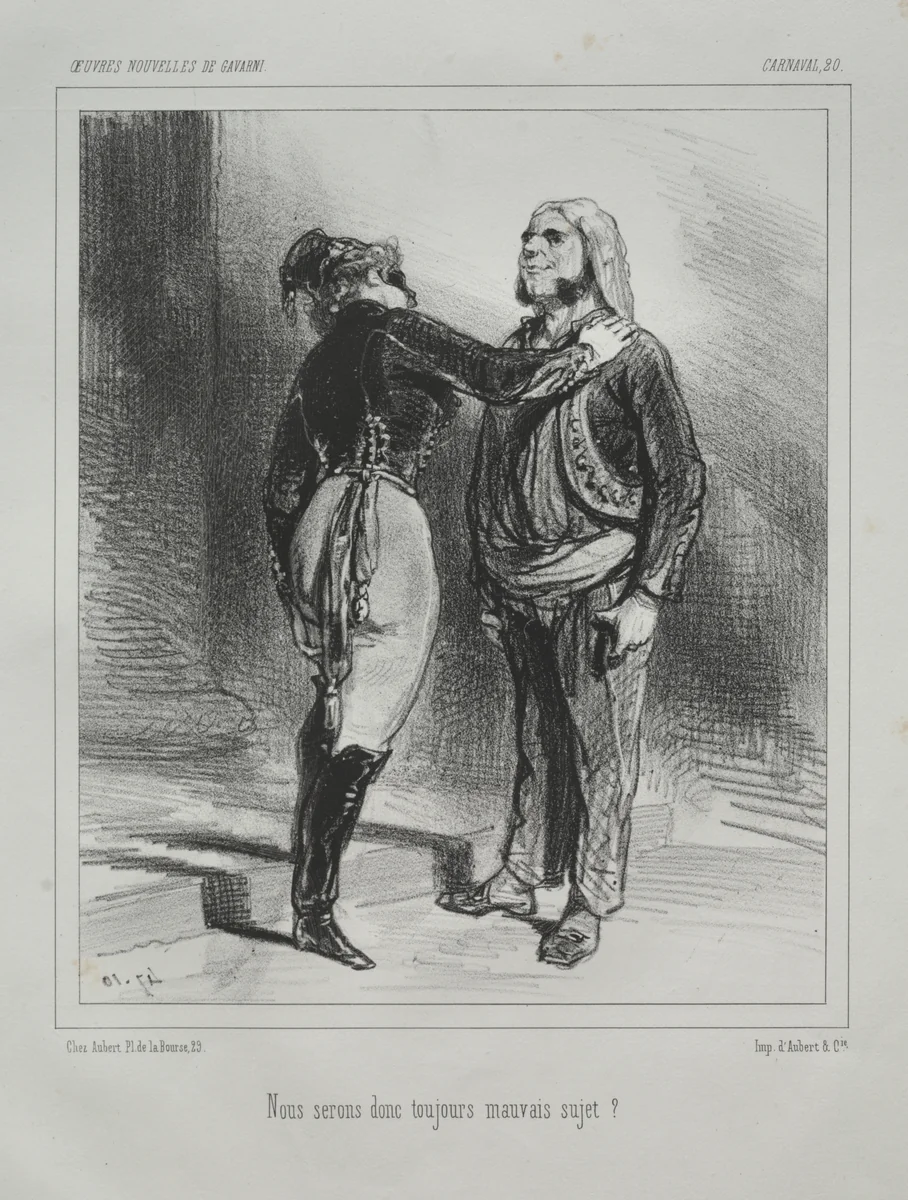 Carnaval by Paul Gavarni, print, 1824-1847