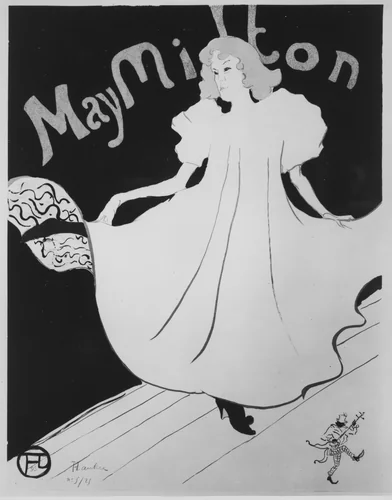 May Milton by Henri de Toulouse-Lautrec, print, 1895