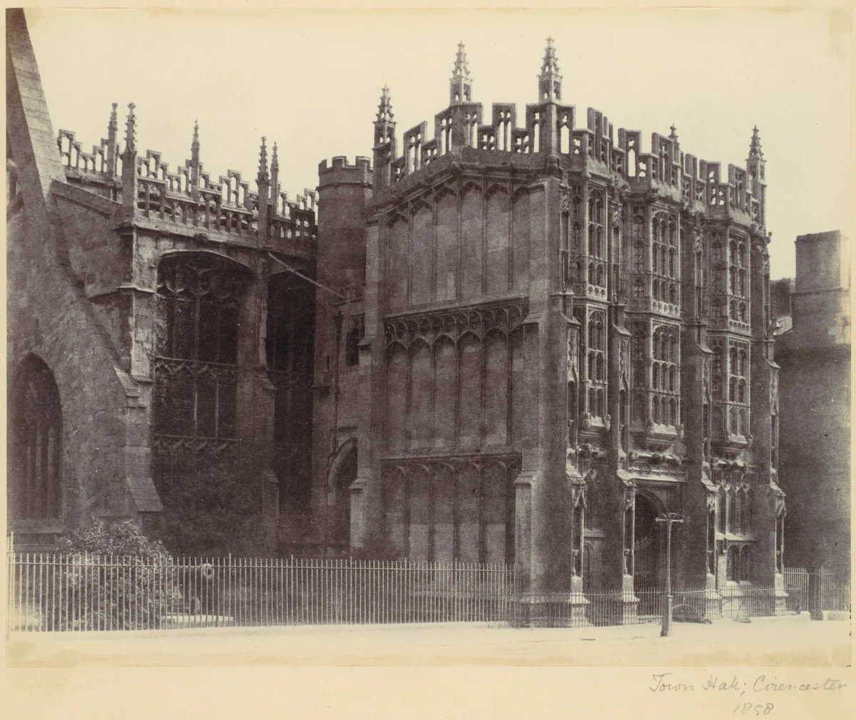 Town Hall, Cirencester by Alfred Capel-Cure, photograph, 1858