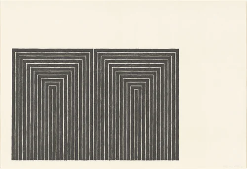 Marriage of Reason and Squalor from Black Series I by Frank Stella, portfolio, 1967