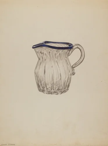 Small Pitcher by John Dana, index of american design, 1938