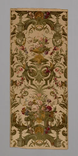 Panel by Mathevon et Bouvard, textile, 1860-1880