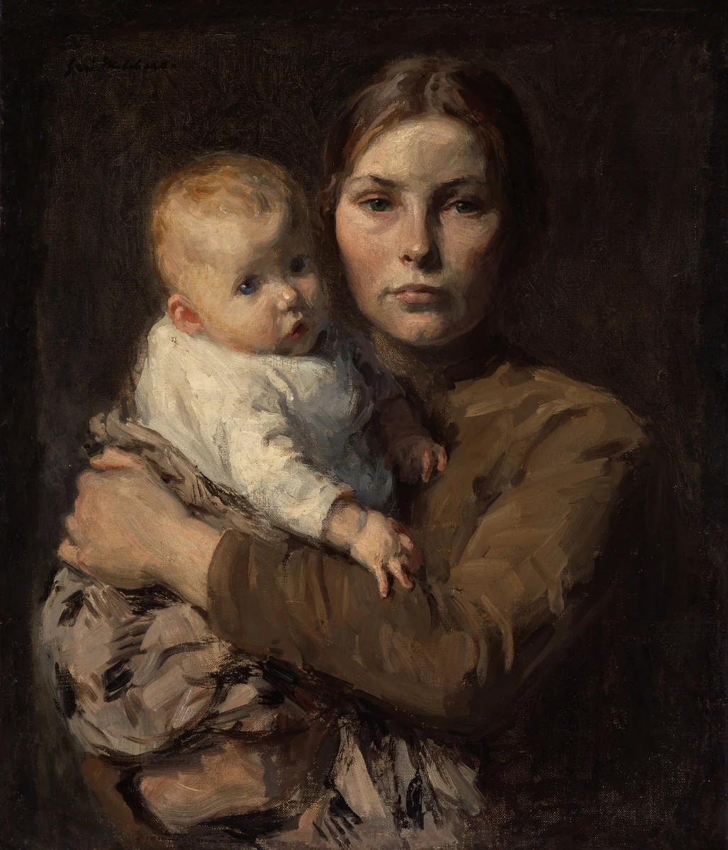Mother and Child by Julius Gari Melchers, painting, 1906