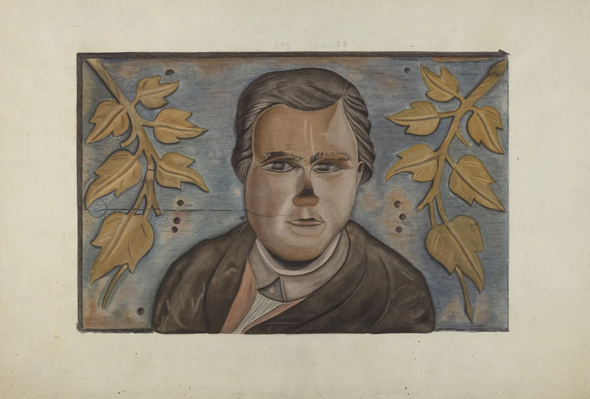 Stern Board Carving by Sumner Merrill, index of american design, 1937