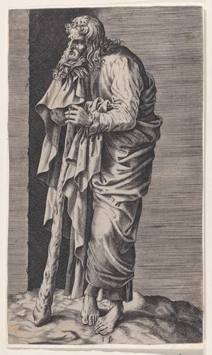St. Jacob Minor, from "Christ and the Apostles" by Lambert Suavius, print, 1530-1576