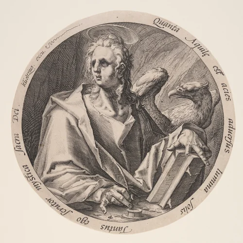 John, from The Evangelists by Jacques de Gheyn II, print, 1588