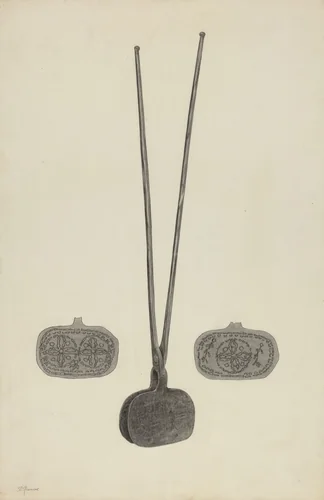 Wafer Iron by Benjamin Resnick, index of american design, 1938