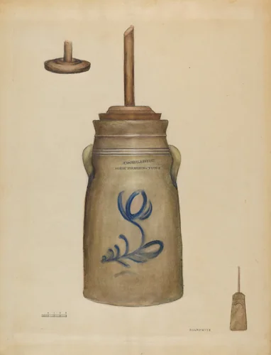 Churn by Samuel Sulkowitz, index of american design, 1936