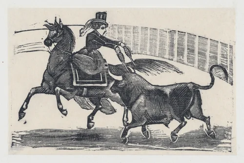 The woman bull fighter by José Guadalupe Posada, print, 1885-1895