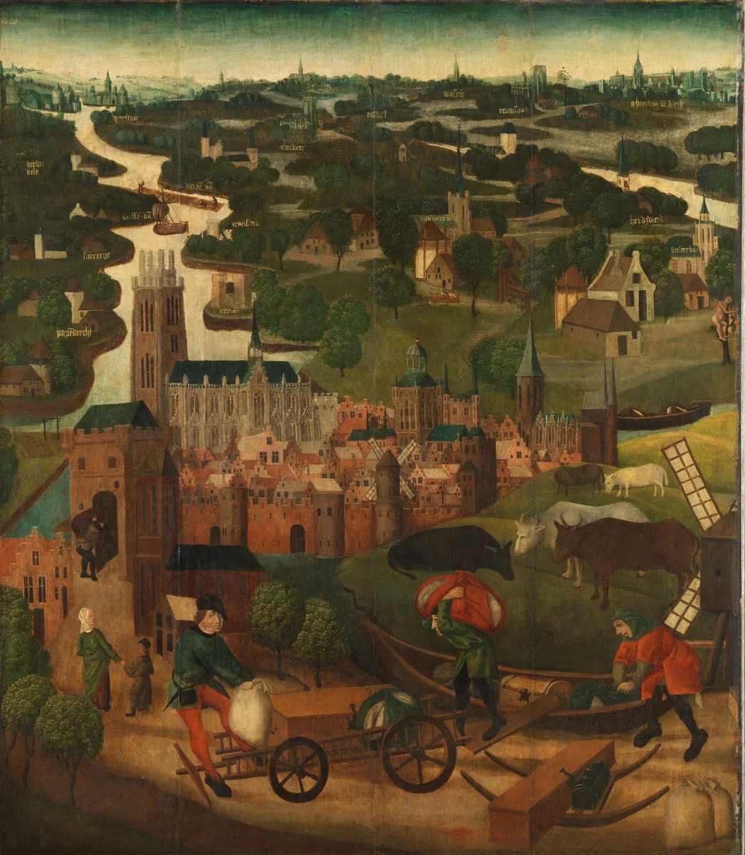 The Saint Elizabeth’s Day Flood by Unknown, painting, 1490-1495