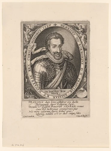 Henry IV, King of France by Crispijn van de Passe, print, 1596
