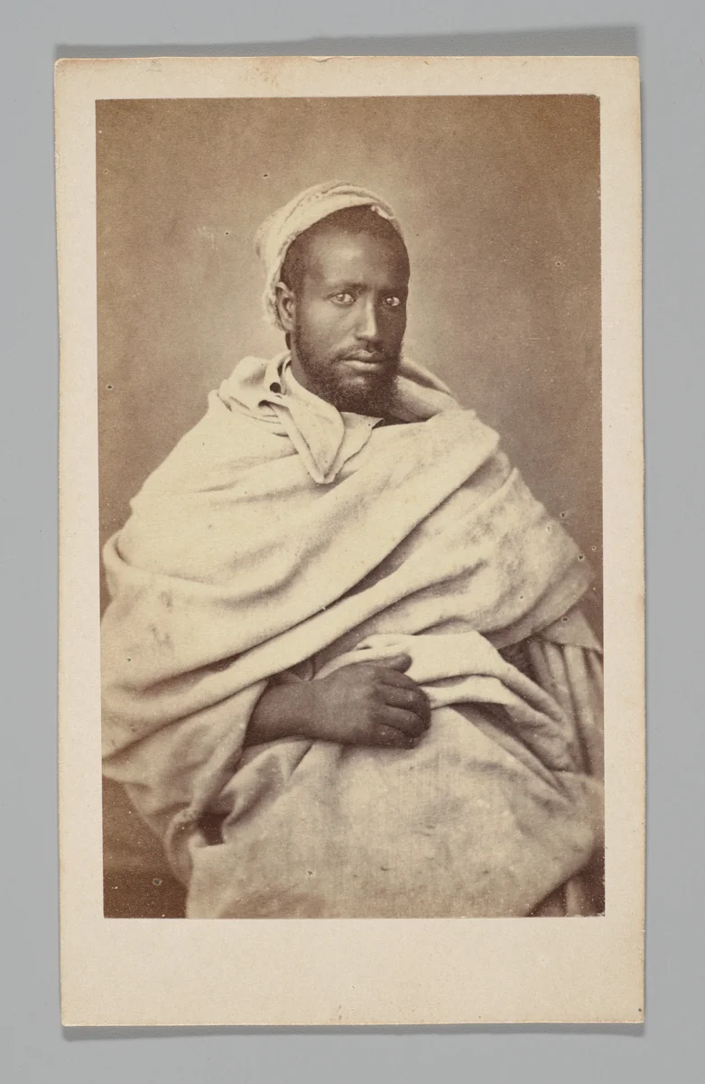 [Man, Morocco] by A. Chauffy, photograph, 1850-1889
