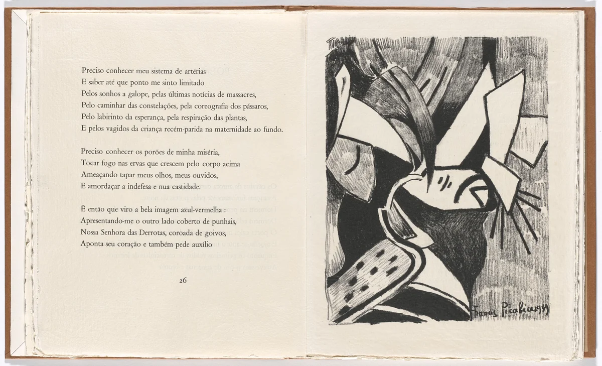Plate 4 (page 27) from Janela do caos (Window of Chaos) by Francis Picabia, illustrated book, 1949
