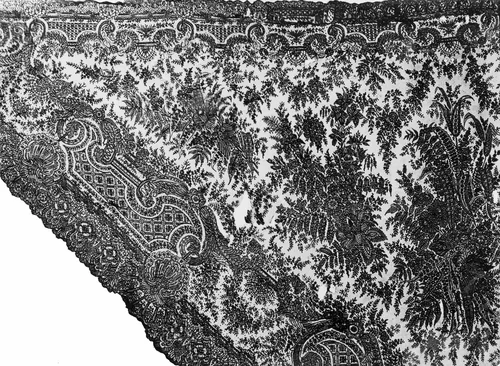 Half Shawl by France, textile, 1860-1869