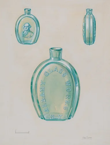 Flask by Charles Caseau, index of american design, 1936