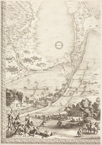 The Siege of Breda [plate 4 of 6] by Jacques Callot, print, 1627-1628