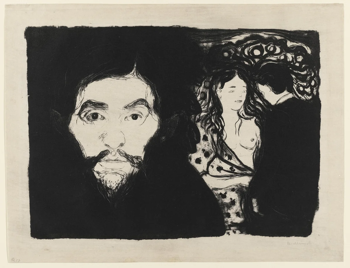 Jealousy I (Sjalusi I) by Edvard Munch, print, 1896