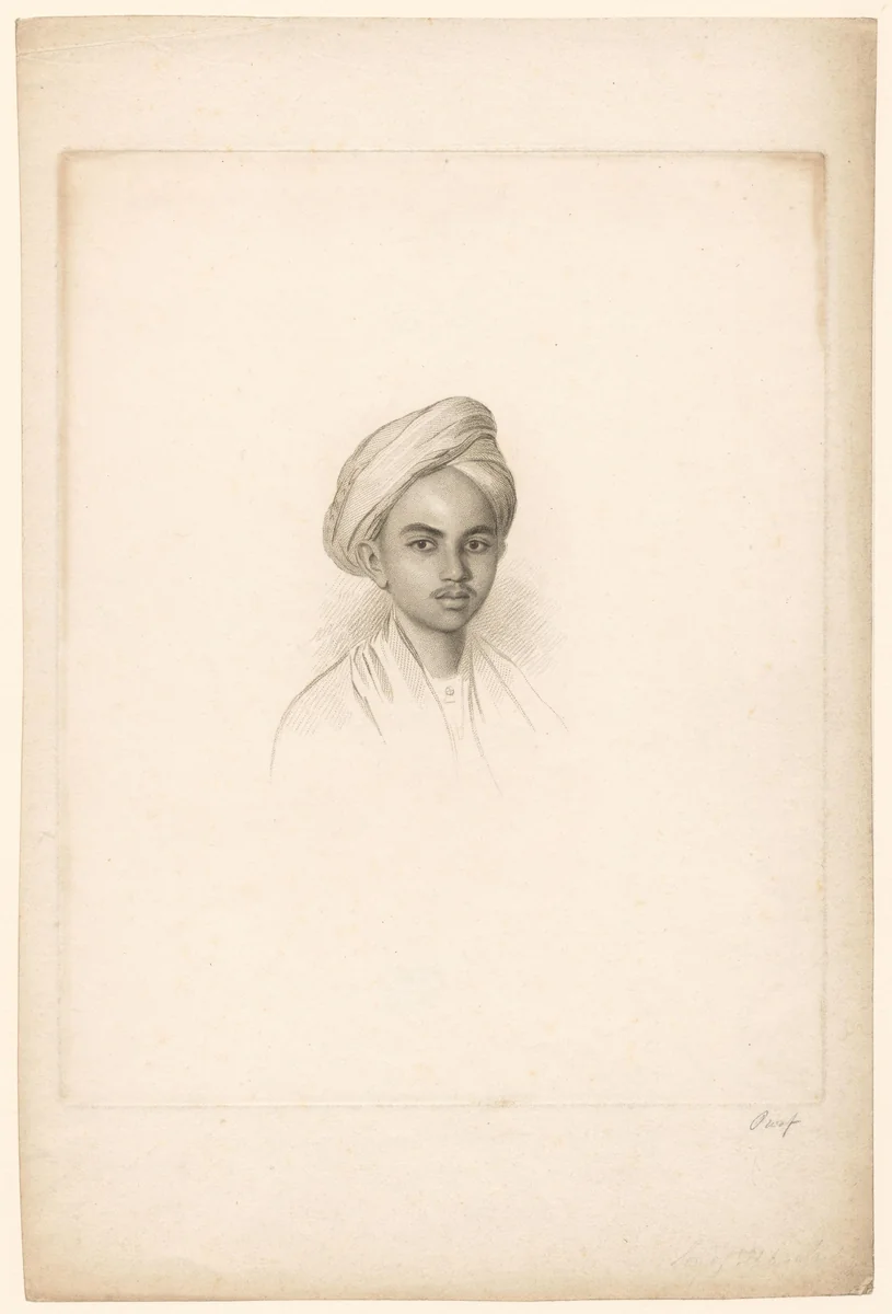 Portret van Muhi Ud-Din Sultan by Charles Picart, print, 1807