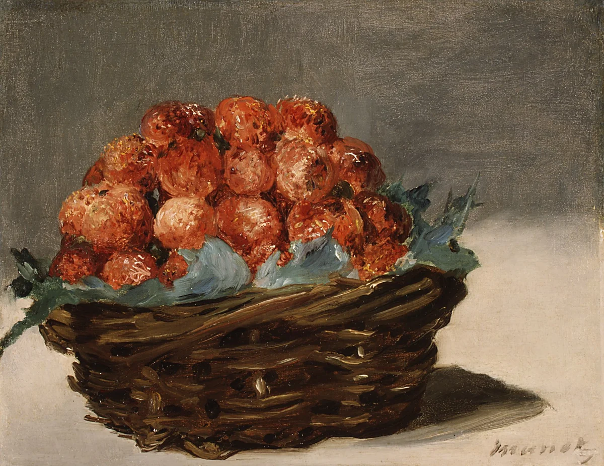 Strawberries by Edouard Manet, painting, 1882