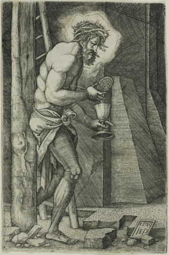 The Man of Sorrows by Sebald Beham, print, 1520
