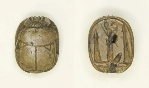 Scarab: King and Hieroglyphs by Egyptian, other, -1550--525