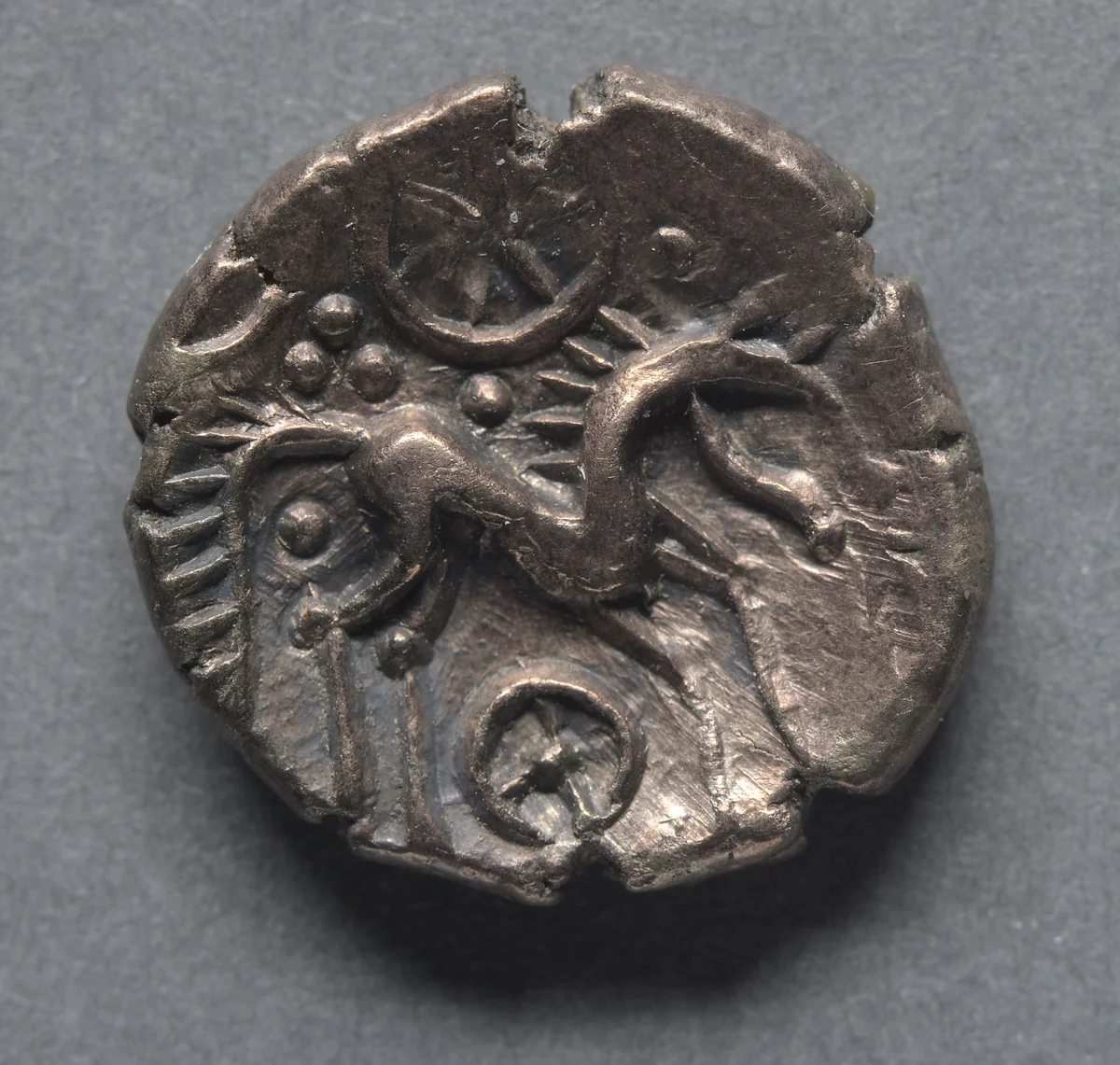 Stater: Horse and wheels (reverse) by Unknown, metalwork, -20-10