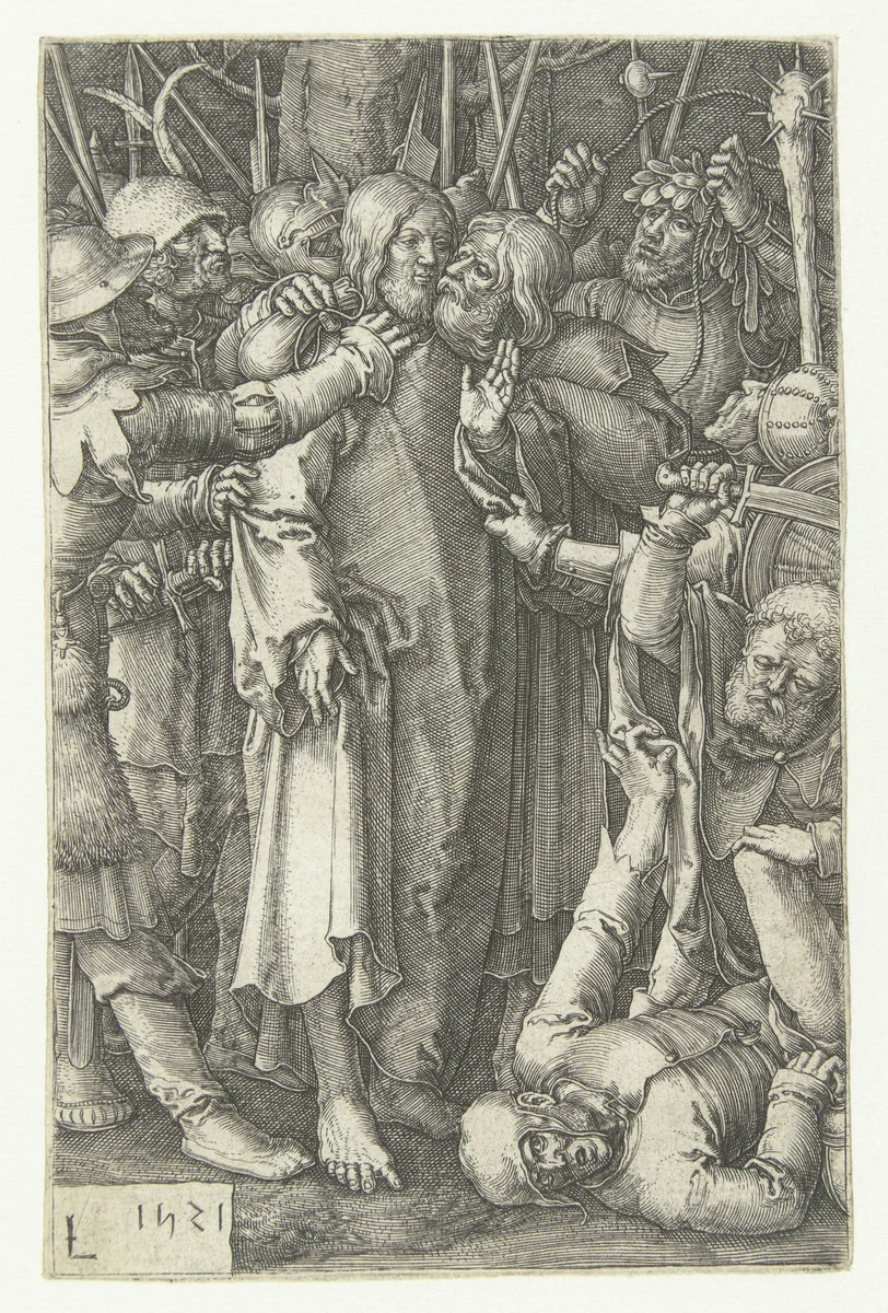 Gevangenneming van Christus by Unknown, print, 1521