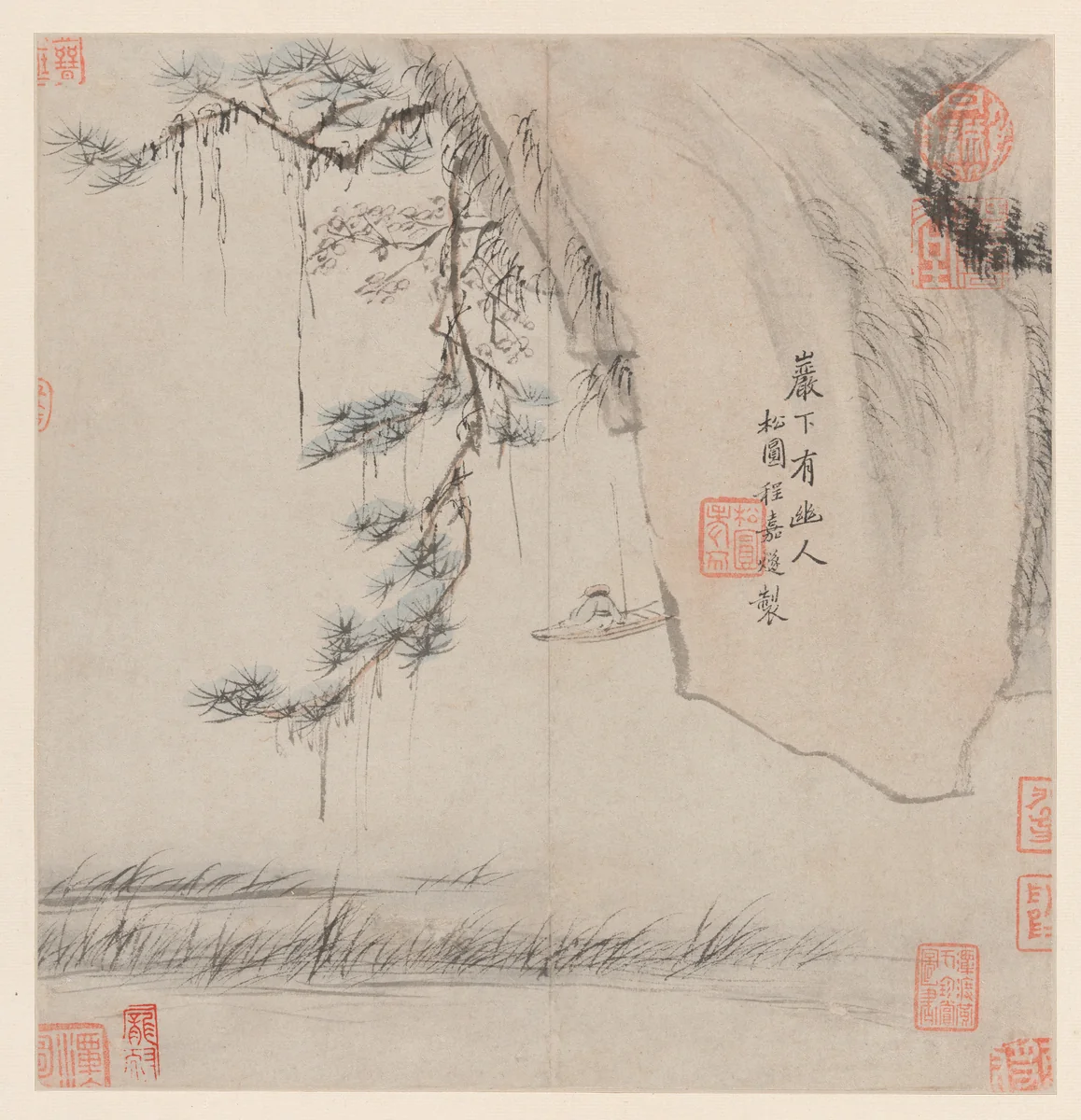 Two Landscapes by Cheng Jiasui, painting, 1368-1644