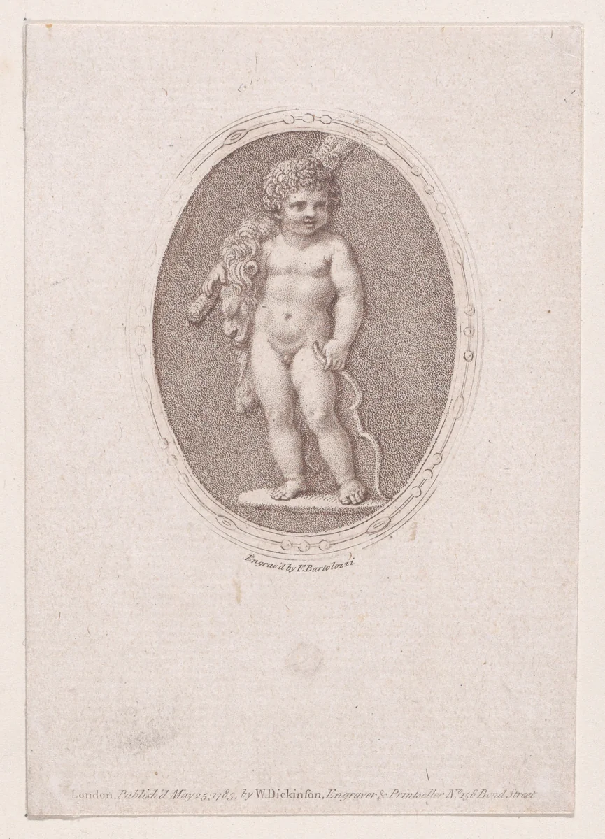 Infant Hercules by Francesco Bartolozzi, print, 1785