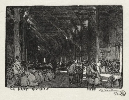 Rouen Illustré: La Halle aux Blès by Auguste Louis Lepère, print, 1896