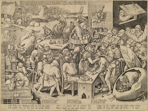 The Witch of Malleghem by Pieter van der Heyden
Pieter Bruegel the Elder
Joannes Galle, print, 1559