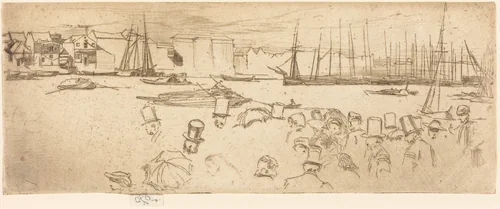 The Penny Boat by James McNeill Whistler, print, 1859