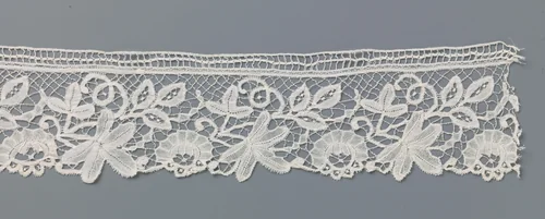 Strook kloskant met vijfblad by anonymous, other, 1890