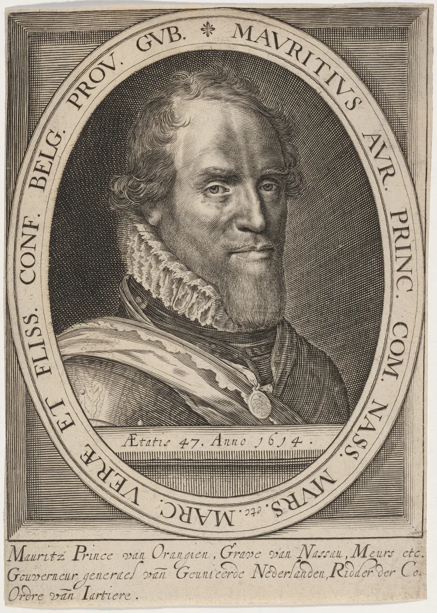 Maurice, Prince of Orange by Unknown 19th Century, print, 1614