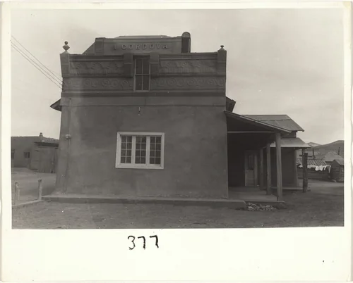 I. Cordova building--Santa Fe, New Mexico by Robert Frank, photograph, 1955