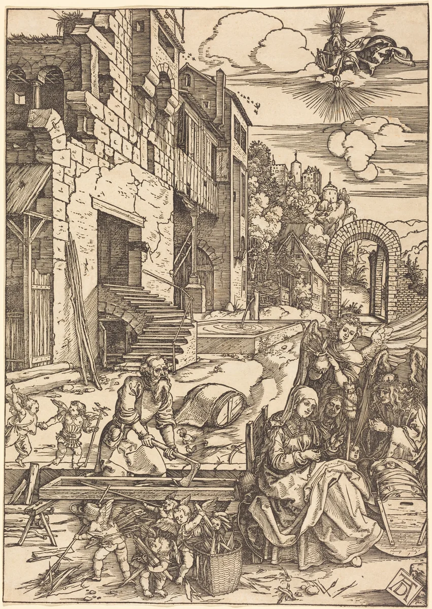 Sojourn of the Holy Family in Egypt by Albrecht Dürer, print, 1504
