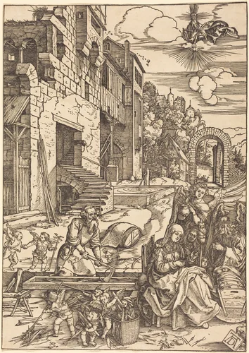 Sojourn of the Holy Family in Egypt by Albrecht Dürer, print, 1504