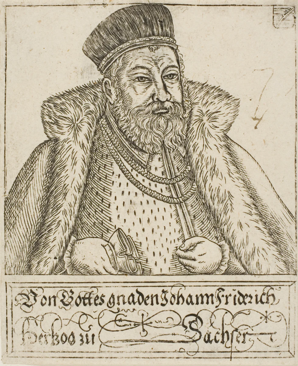 Johann Friedrich, from Saxon Dukes and Electors by Balthasar Jenichen, print, 1560-1621