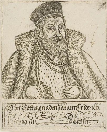 Johann Friedrich, from Saxon Dukes and Electors by Balthasar Jenichen, print, 1560-1621