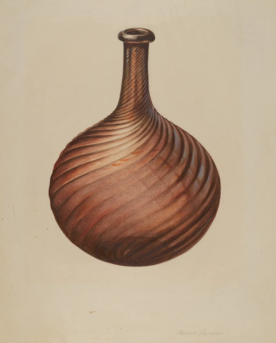 Bar Bottle by Anna Aloisi, index of american design, 1940