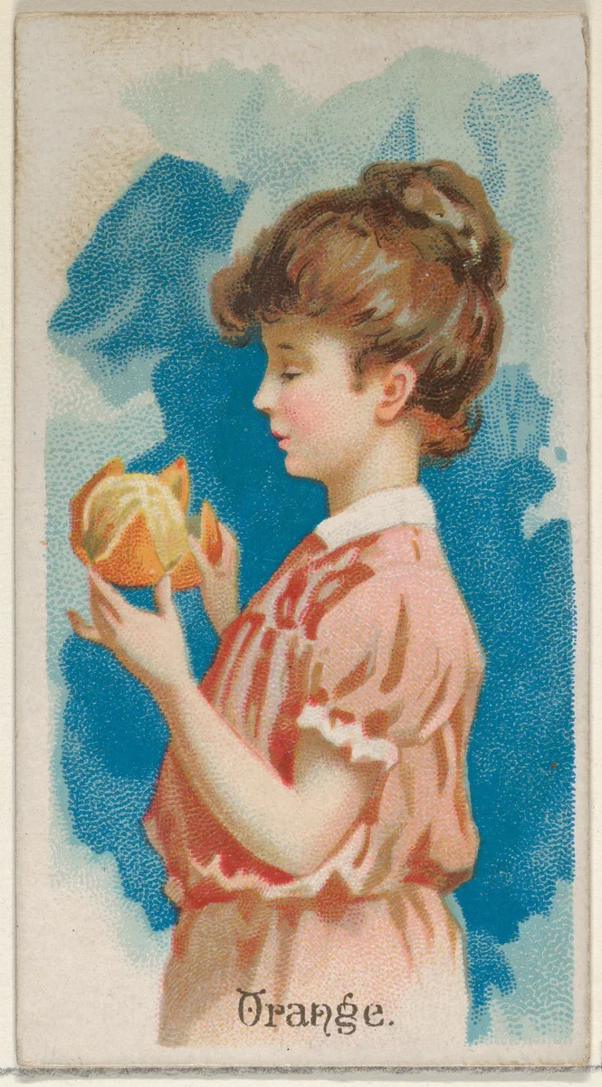 Orange, from the Fruits series (N12) for Allen & Ginter Cigarettes Brands by Allen & Ginter, print, 1891
