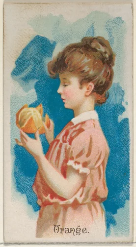 Orange, from the Fruits series (N12) for Allen & Ginter Cigarettes Brands by Allen & Ginter, print, 1891