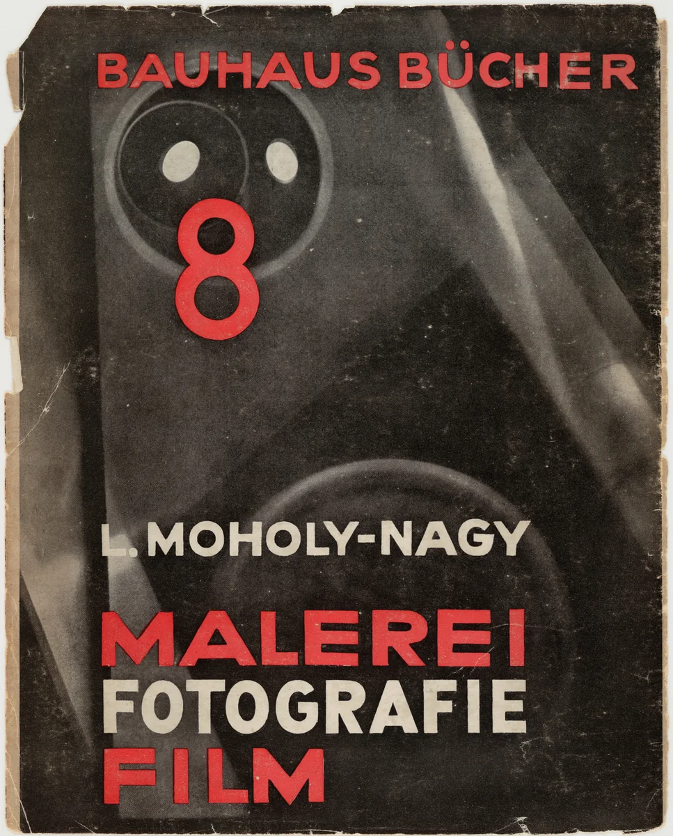 Bauhausbücher 8, L. Moholy-Nagy: Malerei, Fotografie, Film by László Moholy-Nagy, design, 1927