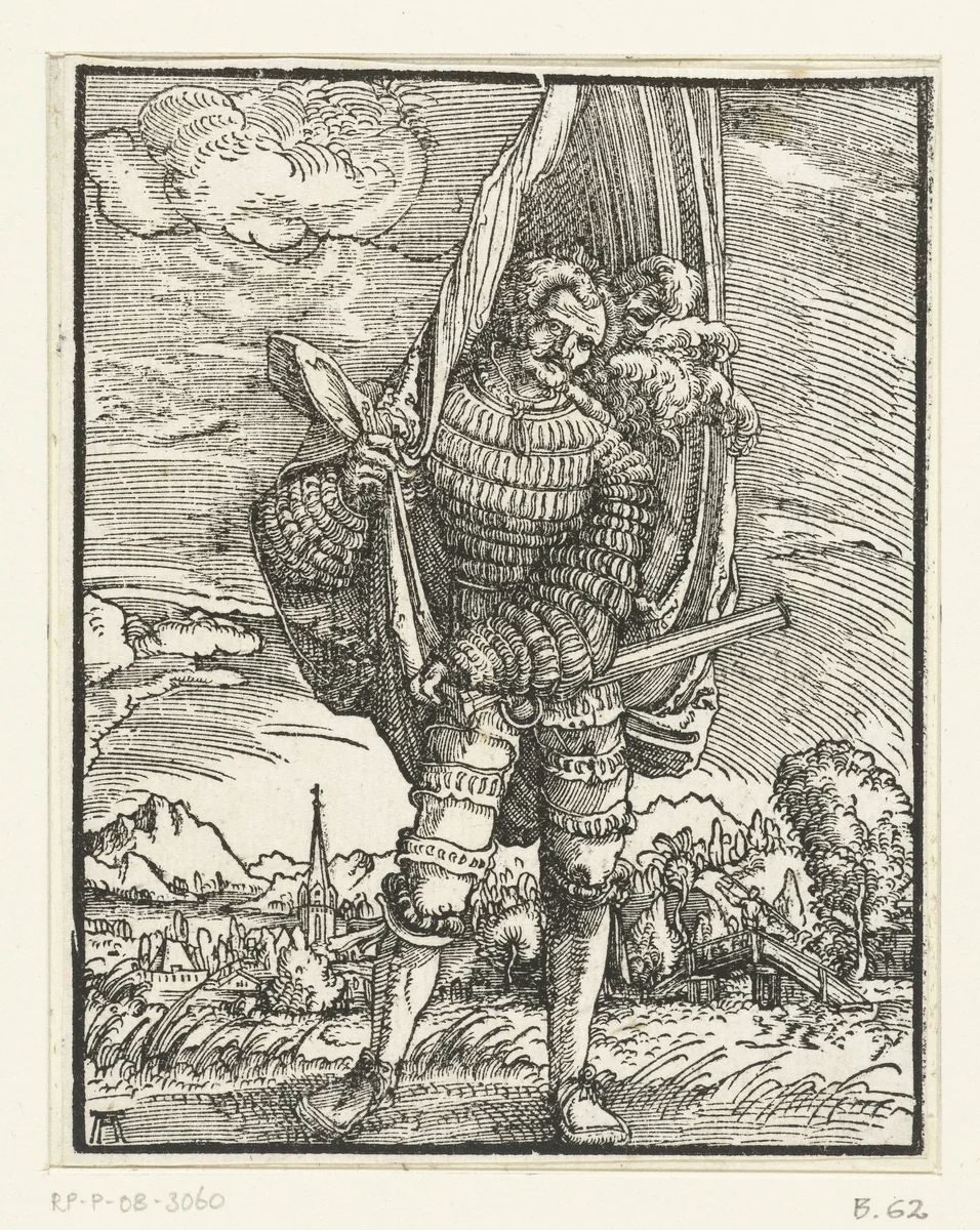Vaandeldrager by Unknown, print, 1506-1538