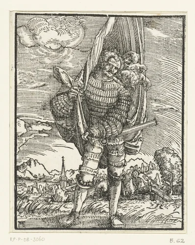 Vaandeldrager by Unknown, print, 1506-1538